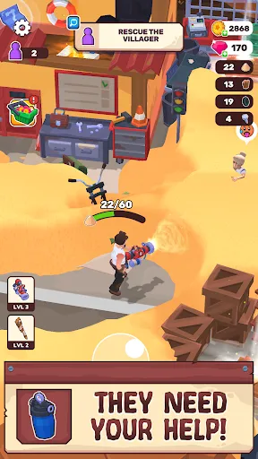 Gameplay screenshot 1 from Wasteland Life: Survival Idle - Role Playing game