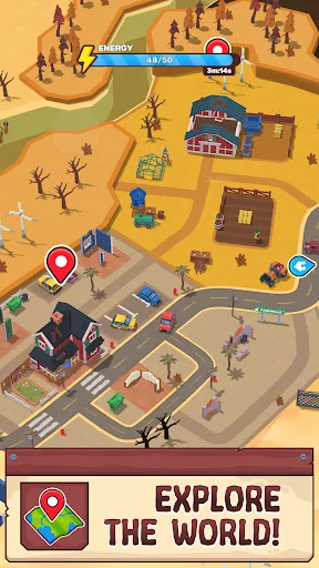 Gameplay screenshot 2 from Wasteland Life: Survival Idle - Role Playing game