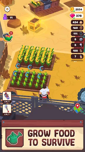 Gameplay screenshot 3 from Wasteland Life: Survival Idle - Role Playing game